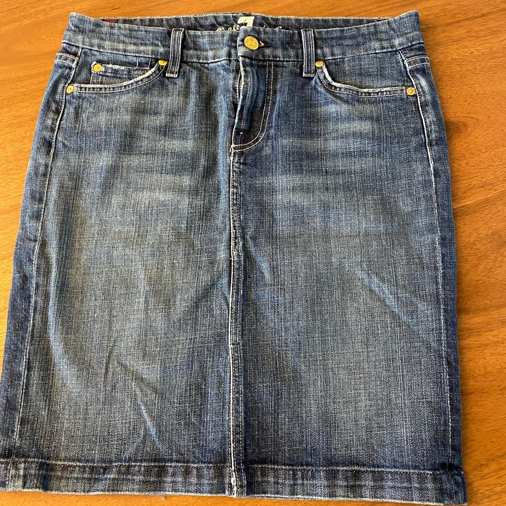 7 denim jean skirt